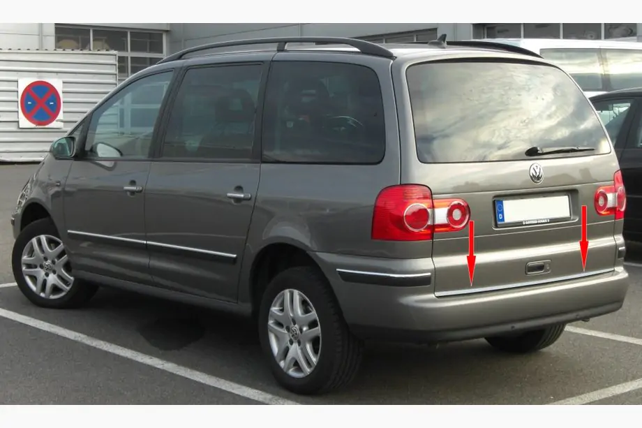 Seat Alhambra 1996-2010 Listwa bagażnika stal nierdzewna Image