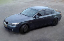 BMW 5 Series E60/E61 2003-2010 Deflektory Okien (4 szt, SIM Chrom) zdjęcia 1