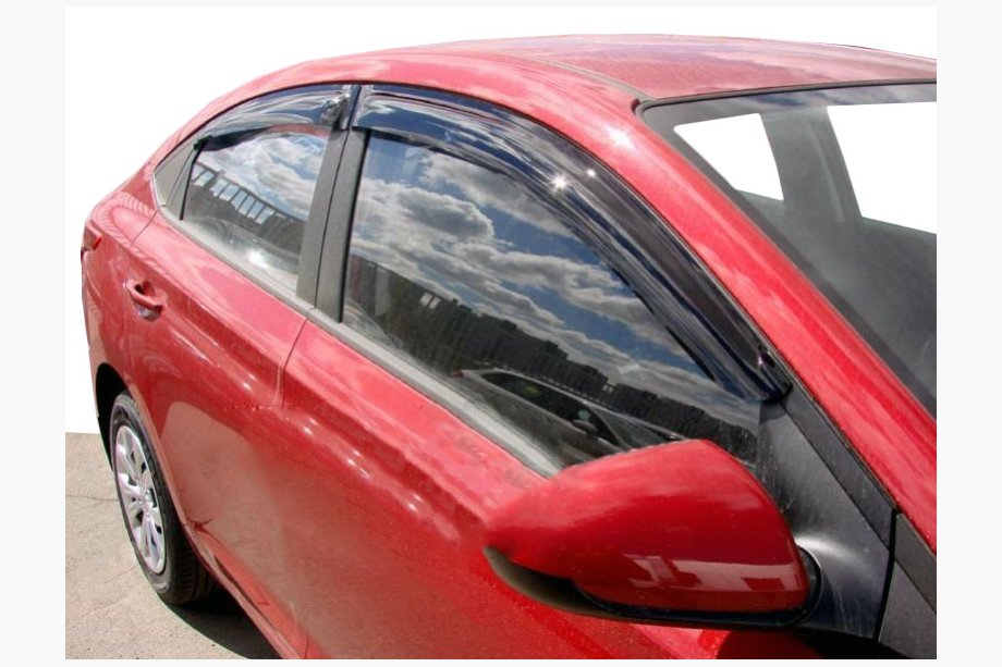 Hyundai Accent 2017-2023 Deflektory Okien (4 szt, SIM) Image