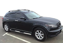 Infiniti FX 2003-2008 Deflektory Okien (4 szt, SIM) zdjęcia 1