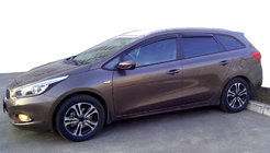 Kia Ceed 2012-2018 Deflektory szyb WG (4 szt, SIM) zdjęcia 1