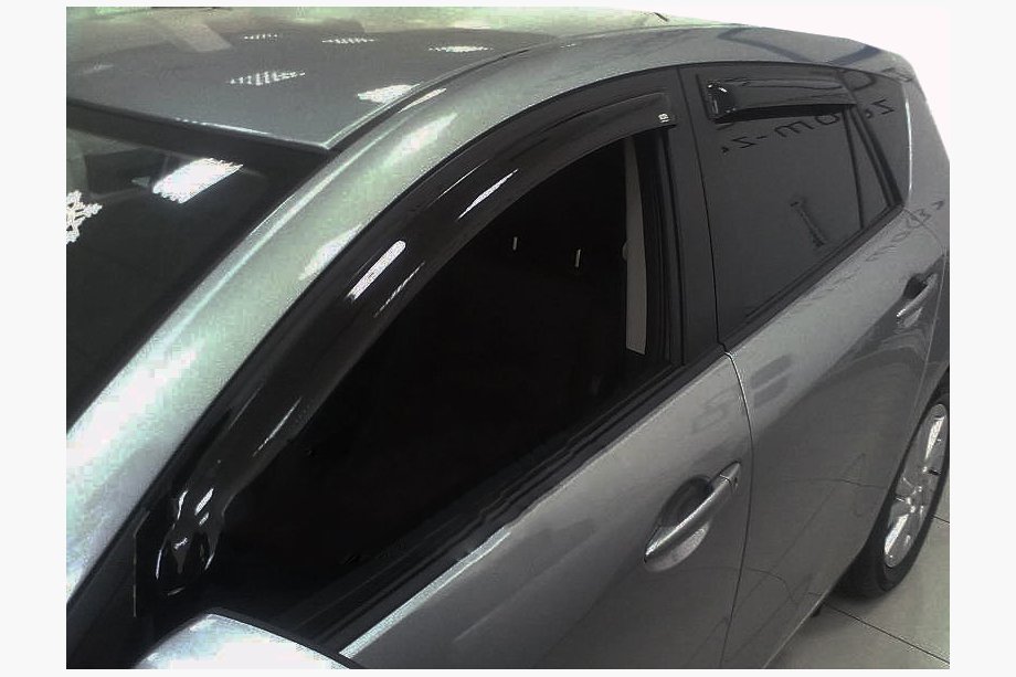 Mazda 3 2009-2013 Deflektory Okien HB (4 szt, SIM) Image