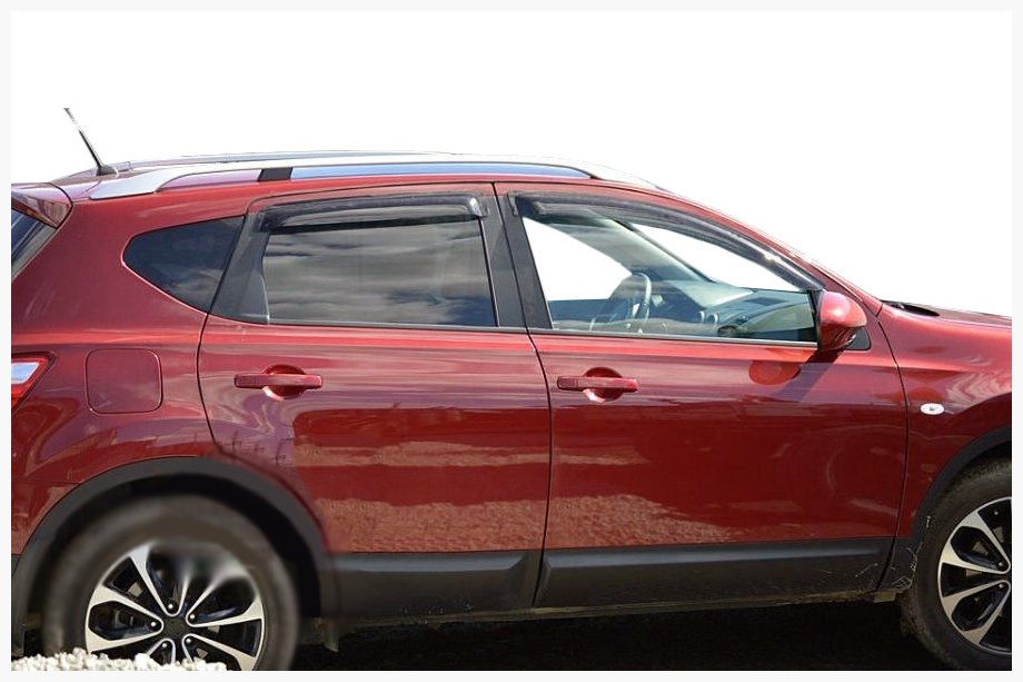 Nissan Qashqai 2010-2014 Deflektory Okien (4 szt, SIM) Image