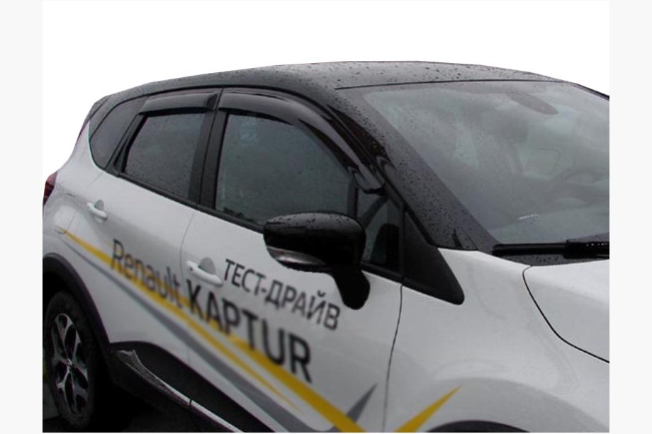 Renault Captur 2013-2019 Deflektory Okien (4 szt, SIM) Image