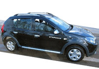 Renault Sandero 2007-2013 Deflektory Okien (4 szt, SIM) zdjęcia 1