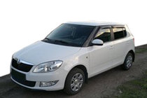 Skoda Fabia 2007-2014 Deflektory Okien HB (4 szt, SIM) zdjęcia 1