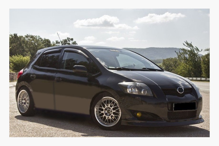 Toyota Auris 2007-2012 Deflektory Okien (4 szt, SIM) Image