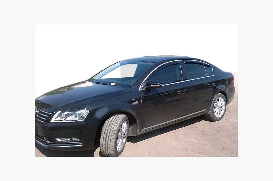 Volkswagen Passat B6 2006-2012 Deflektory Okien SD (4 szt, SIM Chrom) Image