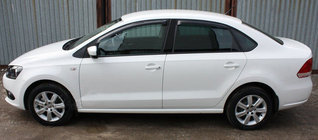 Volkswagen Polo 2010-2017 Deflektory szyb SD (4 szt, SIM) zdjęcia 1
