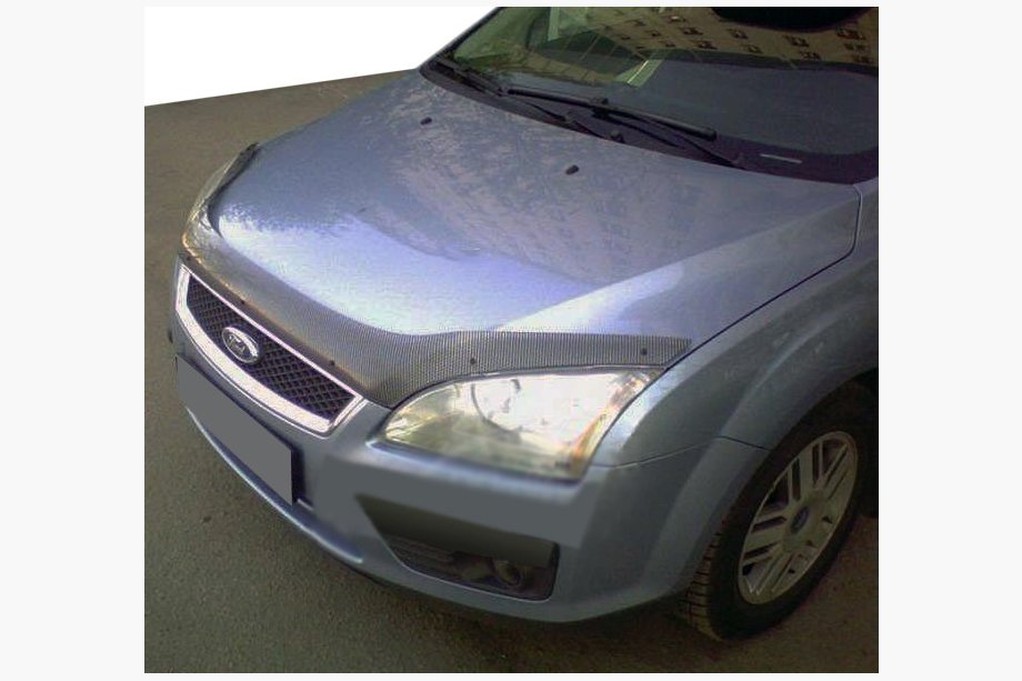 Ford Focus II 2005-2008 Deflektor maski carbon look (SIM) Image