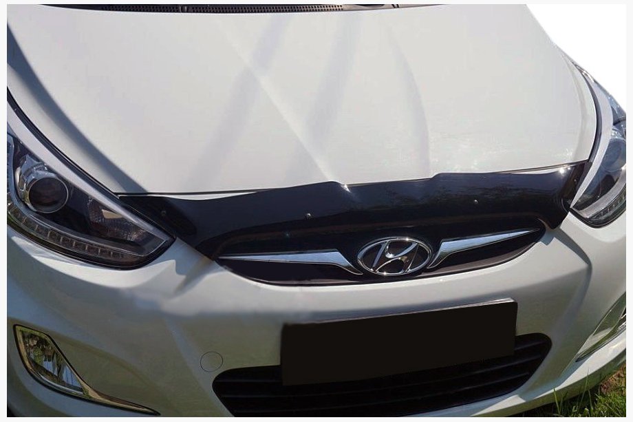 Hyundai Accent 2011-2017 Deflektor maski krotki 2010-2014 (SIM) Image