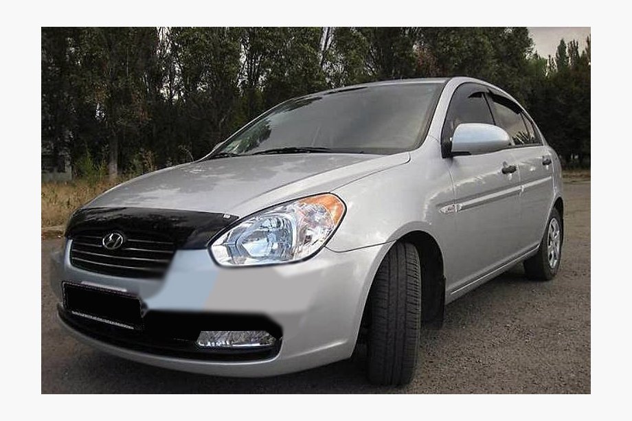 Hyundai Accent 2006-2010 Deflektor maski (SIM) Image