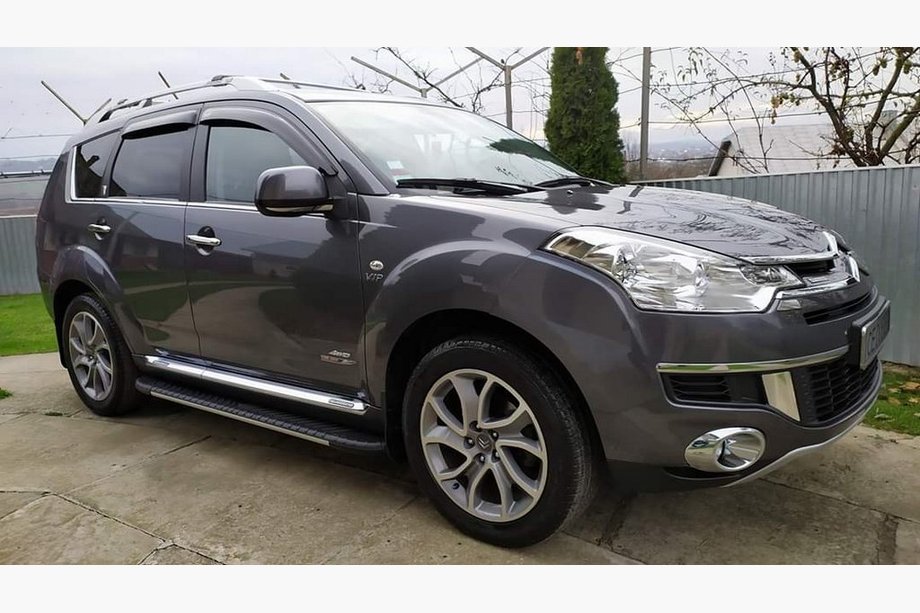 Peugeot 4007 2007-2013 Progi boczne Bosphorus Grey (2 szt., aluminium) Image