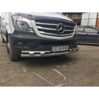 Dolny pałąk przedni Shark (stal nierdzewna) Mercedes Sprinter W906 2006–2018 zdjęcia 4