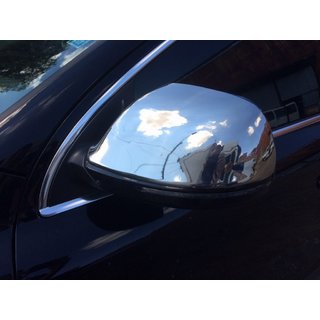 Nakładki na Lusterka (2 szt, Stal Nierdzewna) Audi Q7 2005-2015 zdjęcia 1