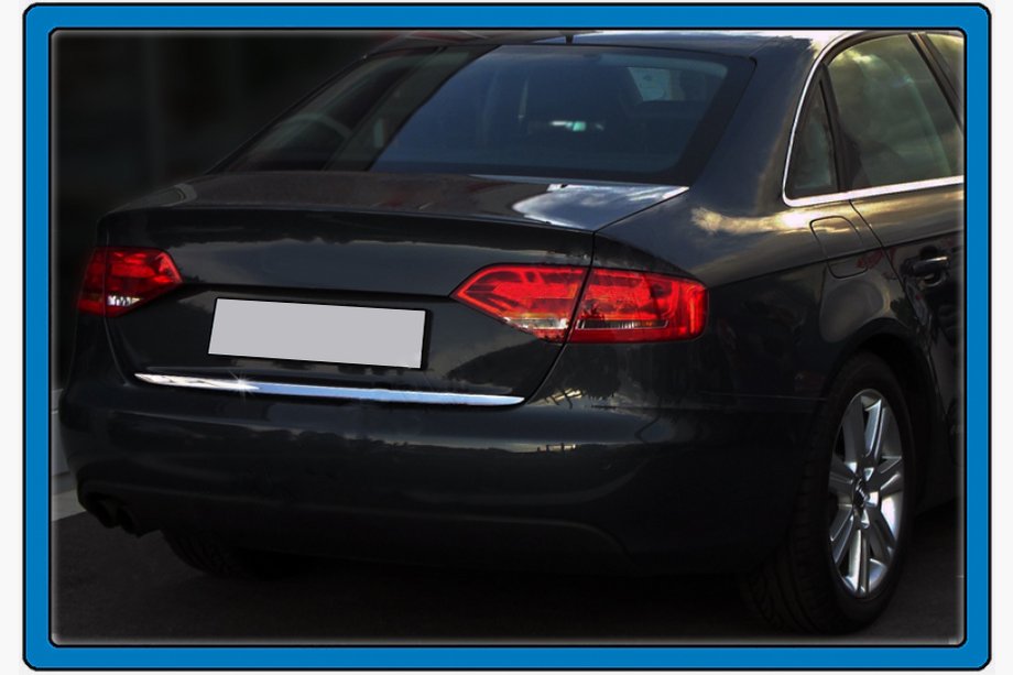 Audi A4 B8 2007-2015 Listwa bagażnika stal nierdzewna (Sedan) Image