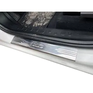 Nakładki progowe 500L (Carmos, 4 szt, stal nierdzewna)