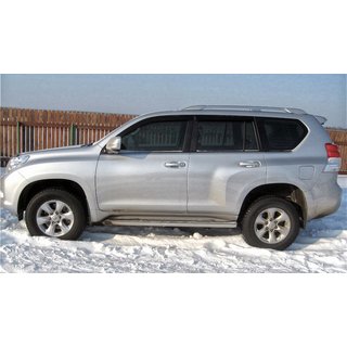 Relingi Dachowe Oryginalny Design (Srebrne, 2 szt) Toyota Land Cruiser Prado 150 2009-2023 zdjęcia 4