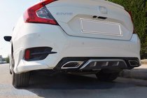 Honda Civic Sedan X 2016-2021 Narożniki tylnego zderzaka (pod lakierowanie) zdjęcia 2
