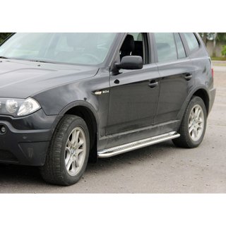 Progi Boczne KB001 Stal Nierdzewna BMW X3 E83 2003-2010 zdjęcia 1