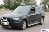 BMW X3 E83 2003-2010 Progi Boczne KB001 Stal Nierdzewna zdjęcia 2