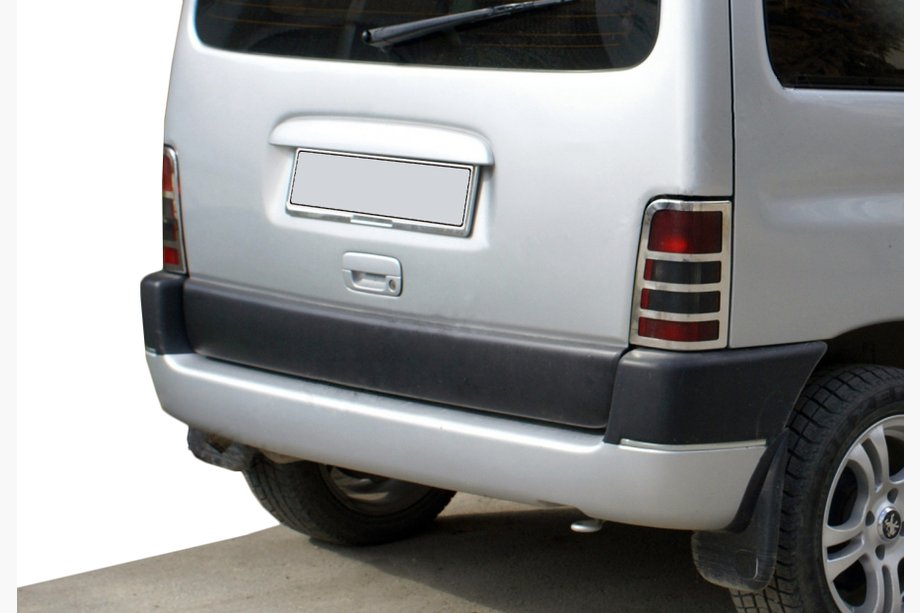 Citroen Berlingo 1996-2008 Chromowane nakładki na lampy tylne (2 szt., stal nierdzewna) Zdjęcia 5