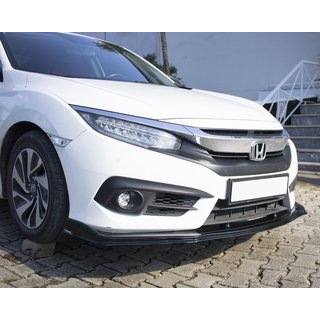 Lotka przedniego zderzaka V1 (czarna) Honda Civic Sedan X 2016-2021 zdjęcia 1
