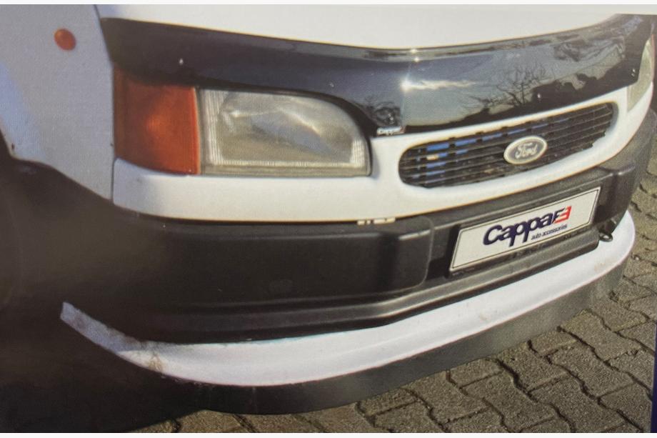 Ford Transit 1991-2000 Nakładka na przedni zderzak lip (czarna) Image