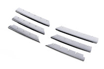 Renault Megane II 2004-2009 Chromowane Nakładki na Grill (Model 2004-2006, 6 szt., Stal Nierdzewna) OmsaLine - Włoska Stal Nierdzewna zdjęcia 2