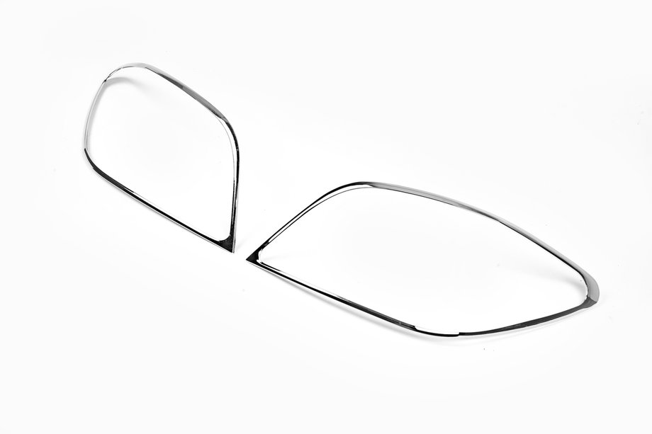 Peugeot 307 2001-2008 Chromowane nakładki na tylne lampy (2 szt., plastik) Image