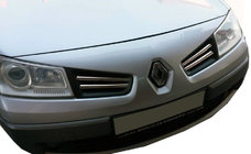 Renault Megane II 2004-2009 Nakładki na Grill Chromowane (Model 2006↗, 4 szt, Stal Nierdzewna) Carmos - Turecka Stal Nierdzewna zdjęcia 1