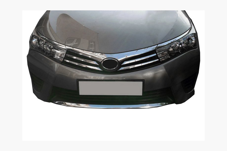Toyota Corolla 2013-2019 Nakładki na kratkę zderzaka (2013-2016, stal nierdzewna) Image
