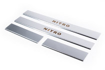 Dodge Nitro 2006-2011 Nakladki progowe Carmos dolna czesc stal nierdzewna zdjęcia 1