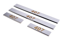 Peugeot 407 2004-2011 Nakładki progowe Carmos V1 stal nierdzewna 4 szt zdjęcia 1