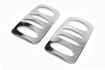 Volkswagen Caddy 2004-2010 Chromowane Nakładki na Lampy Tylne V2 (2 szt., Stal Nierdzewna) Carmos - Turecka Stal Nierdzewna zdjęcia 2