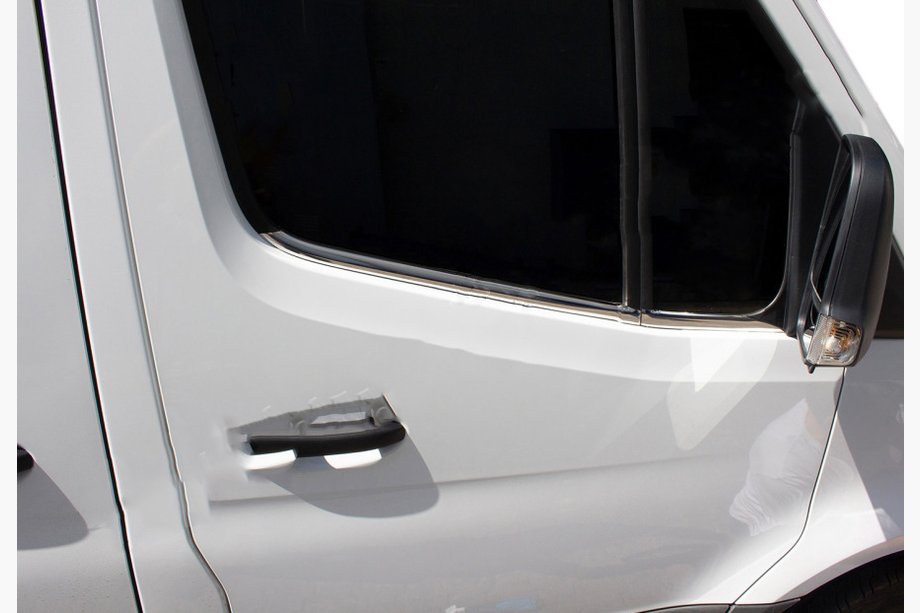 Mercedes Sprinter W907/W910 2018- Chromowane Listwy Ozdobne na Szyby (4 szt) Image