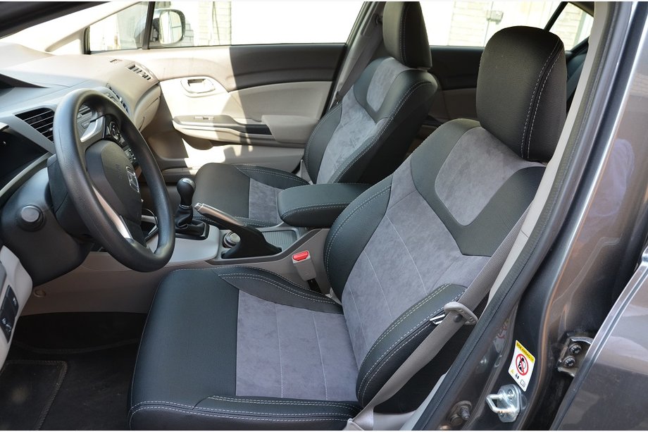 Honda Civic Sedan IX 2011-2016 Pokrowce Samochodowe SoyuzAuto Skóra-Style Image