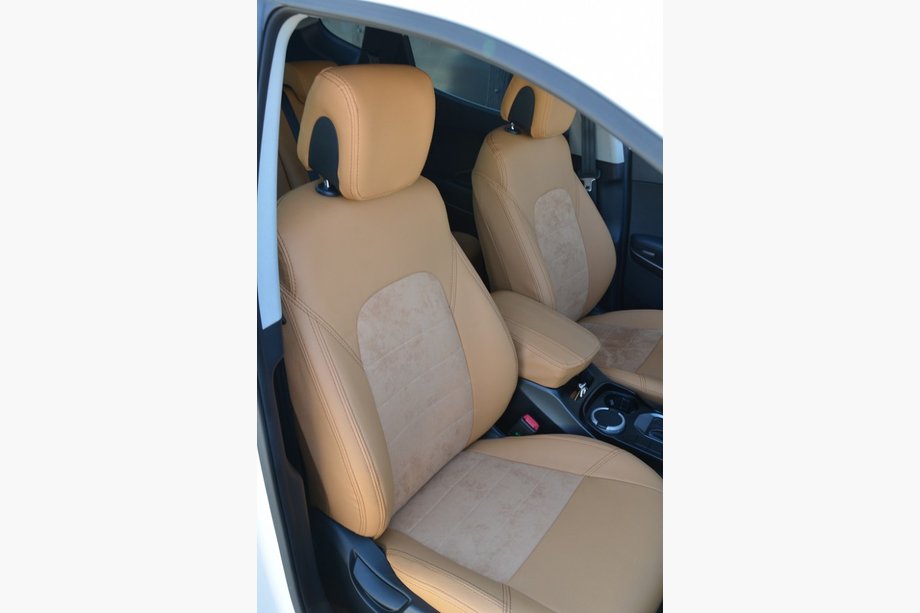 Hyundai Santa Fe 3 2012-2018 Pokrowce Samochodowe SoyuzAuto Skórzany Styl Image