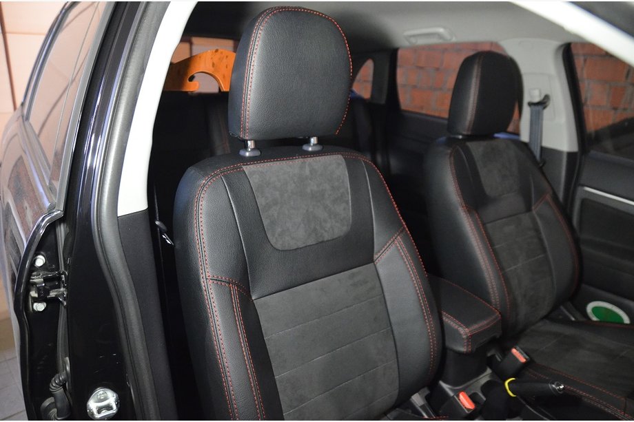Mitsubishi ASX 2010-2023 Pokrowce Samochodowe SoyuzAuto Skórzany Styl Image