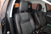 Mitsubishi ASX 2010-2023 Pokrowce Samochodowe SoyuzAuto Skórzany Styl zdjęcia 1