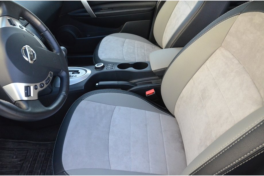 Nissan Qashqai 2007-2010 Pokrowce Samochodowe SoyuzAuto Skórzany Styl Zdjęcia 8