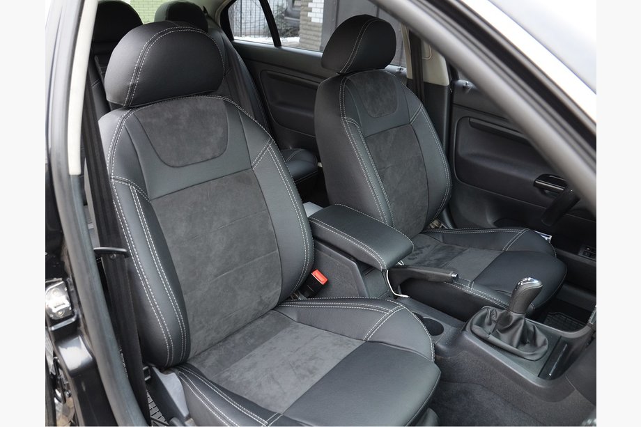 Skoda Superb 2001-2009 Pokrowce Samochodowe SoyuzAuto Skórzany Styl Image
