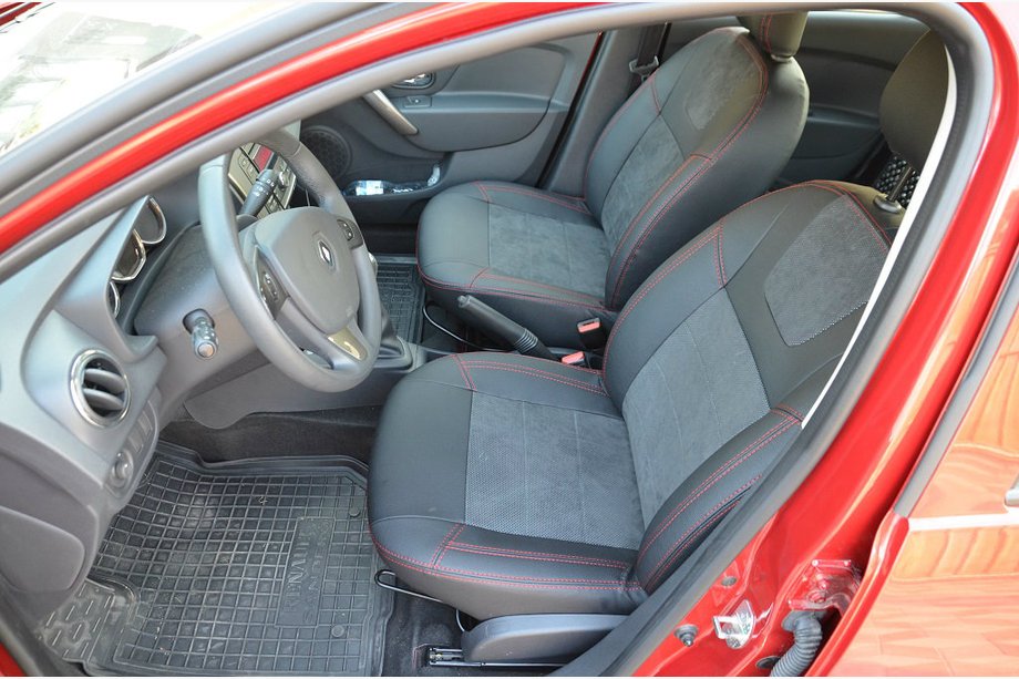 Renault Sandero 2013-2022 Pokrowce Samochodowe SoyuzAuto Leather Style Image