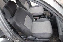 Daewoo Lanos 1998-2017 Pokrowce Samochodowe (Skóra Ekologiczna+Tkanina, Premium) zdjęcia 5