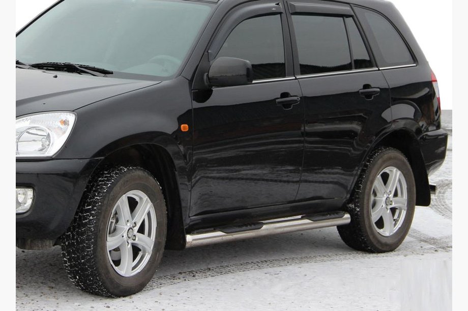 Chery Tiggo 1 2005-2016 Rury Boczne (2 szt., Stal Nierdzewna) Image