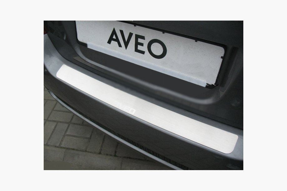 Chevrolet Aveo T250 2005-2011 Nakładka na tylny zderzak Nataniko (stal nierdzewna) Image