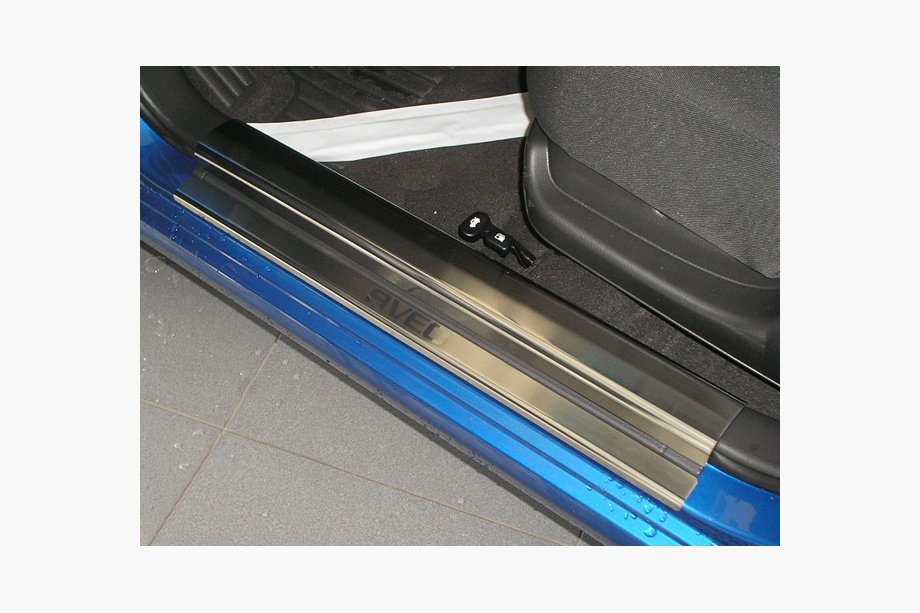Chevrolet Aveo T250 2005-2011 Nakładki progowe Nataniko stal nierdzewna Image