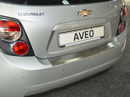 Chevrolet Aveo T300 2011-2020 Nakładka na tylny zderzak z rantem Nataniko (stal nierdzewna) zdjęcia 1