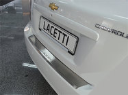 Chevrolet Lacetti 2003-2024 Nakładka na tylny zderzak z rantem Natanika (stal nierdzewna) Hatchback zdjęcia 1