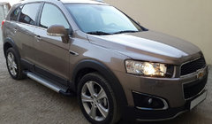 Chevrolet Captiva 2006-2019 Progi boczne Allmond Grey (2 szt., aluminium) zdjęcia 1